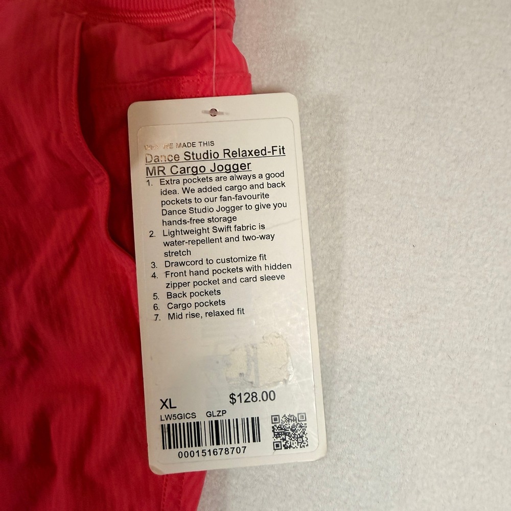 NWT Lululemon Dance Studio Relaxed Fit Medium-Rise Cargo Jogger Women Sz XL Pink - Picture 4 of 11